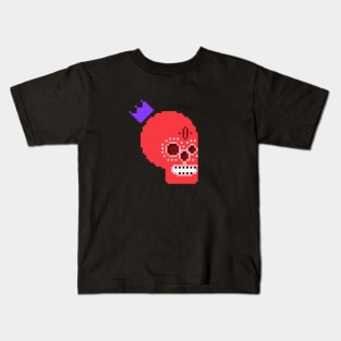 Pixel skull Kids T-Shirt